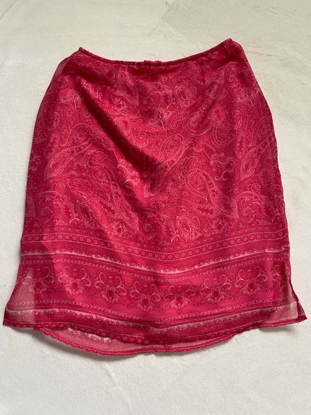 Y2K Women's pink Paisley Midi Skirt